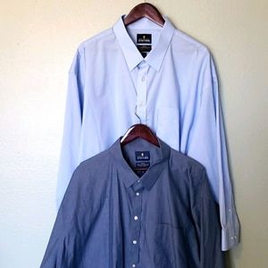 Bundle of 2 Big and Tall Men's Dress Shirt